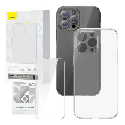 Transparent Case and Tempered Glass set Baseus Corning for iPhone 12 Pro Max