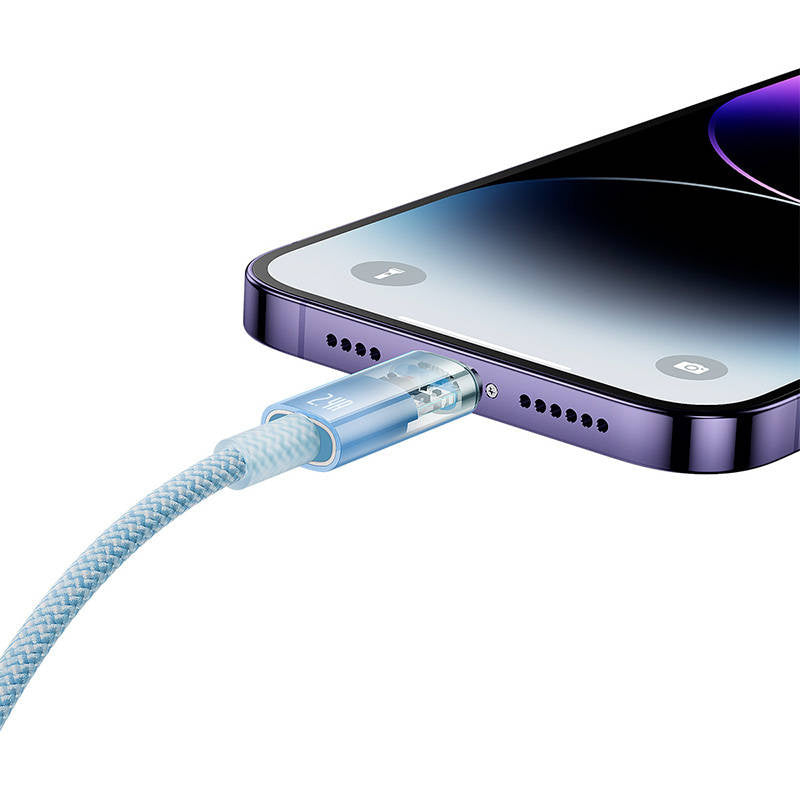 Fast Charging Cable Baseus Explorer USB to Lightning 2.4A 1M (blue)