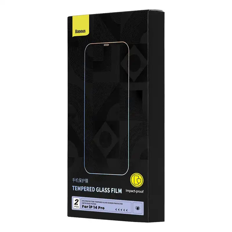 Tempered glass with eye protection filter Baseus Crystal Series iPhone 14 PRO