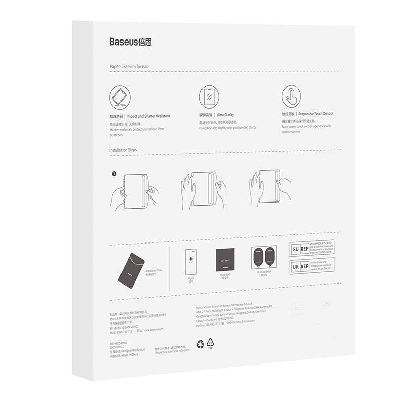 Tempered Glass Baseus Corning 0.4 mm for Pad 10.2"/Air3 10.5"