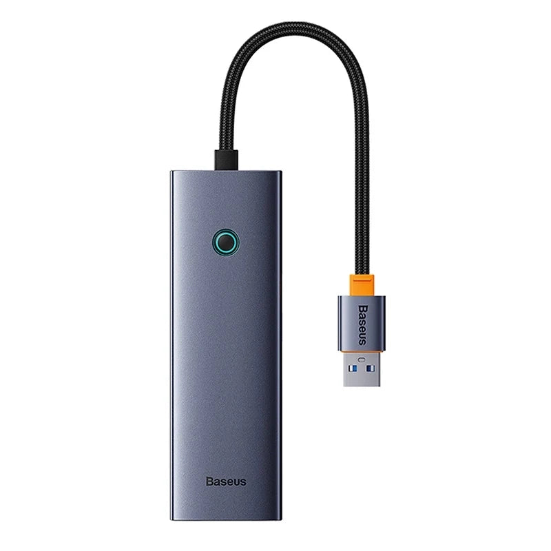 4in1 Hub Baseus  UltraJoy USB-A to USB 3.0 + RJ45 (space grey)