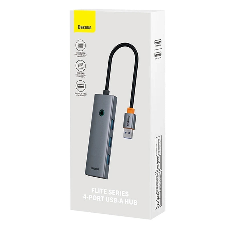 4in1 Hub Baseus  UltraJoy USB-A do 4xUSB 3.0 (space grey)