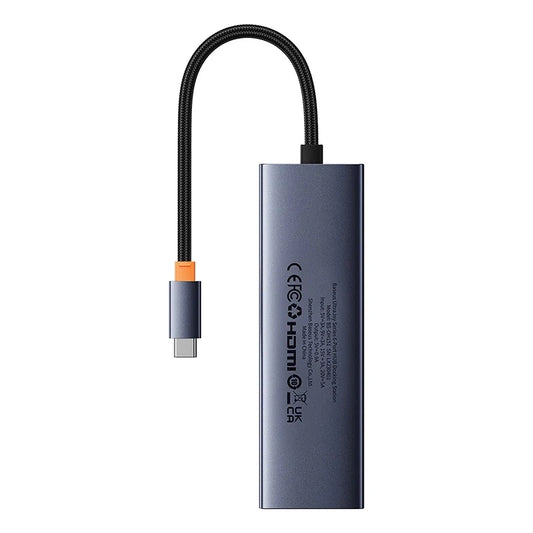 6in1 Hub Baseus  UltraJoy USB-C do HDMI4K@30Hz1+3xUSB 3.0+PD+RJ45 (space grey)