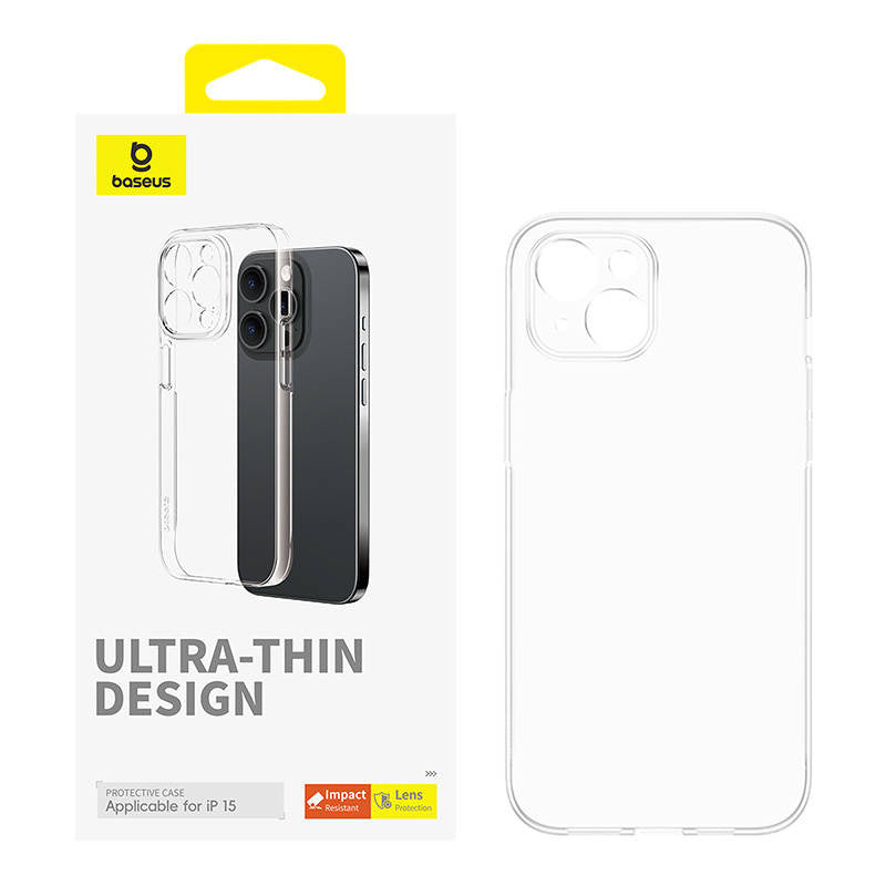 Phone Case for iPhone 15 Baseus OS-Lucent Series (Clear)