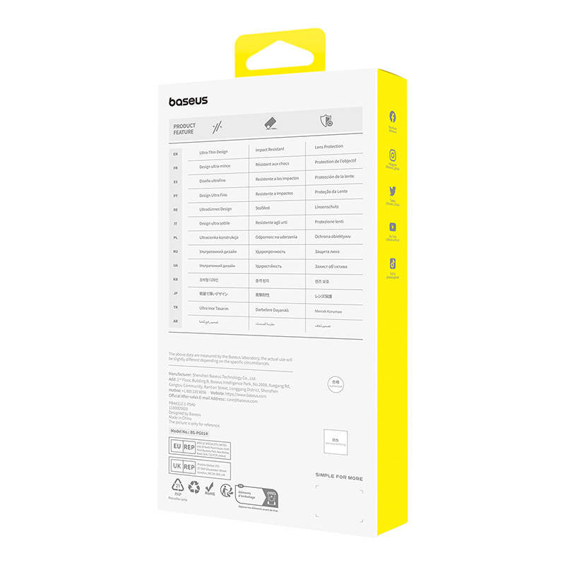 Phone Case for iPhone 15 Baseus OS-Lucent Series (Clear)