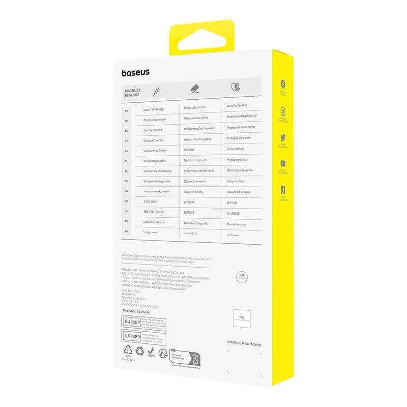 Phone Case for iPhone 15 ProMax Baseus OS-Lucent Series (Clear)
