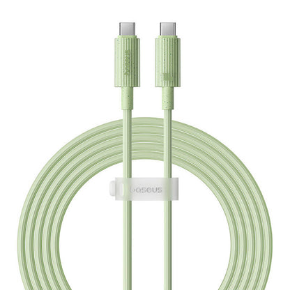 Fast Charging cable Baseus USB-C to USB-C Habitat Series 2m 100W (green)