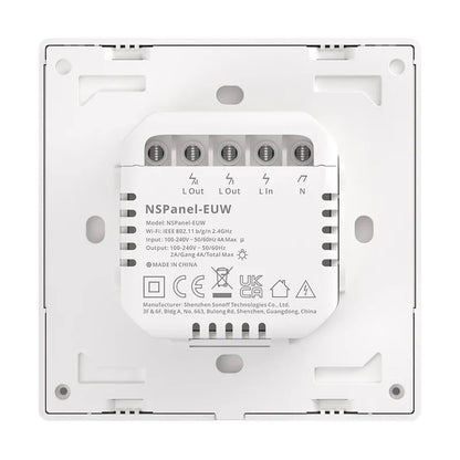 Smart Scene Wall Switch WiFi Sonoff NSPanel (white)