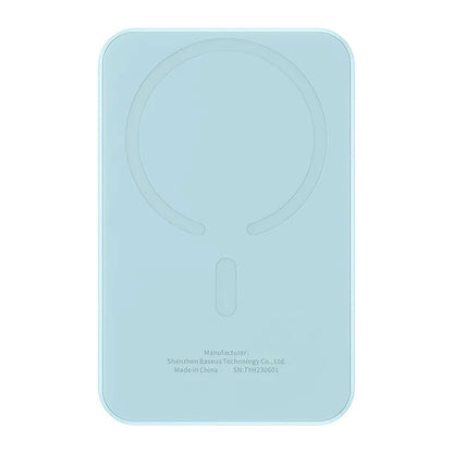 Magnetic Mini Powerbank Baseus 5000mAh, USB-C 20W (blue)