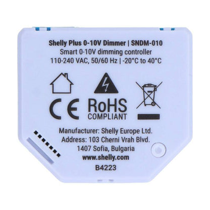 Shelly Plus 0-10V Light Dimmer, WiFi/Bluetooth