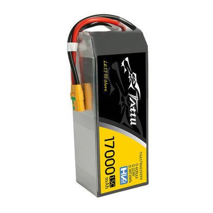 Tattu 17000mAh 22.8V 15C 6S1P Lipo Battery with XT90-S(anti-spark) Plug