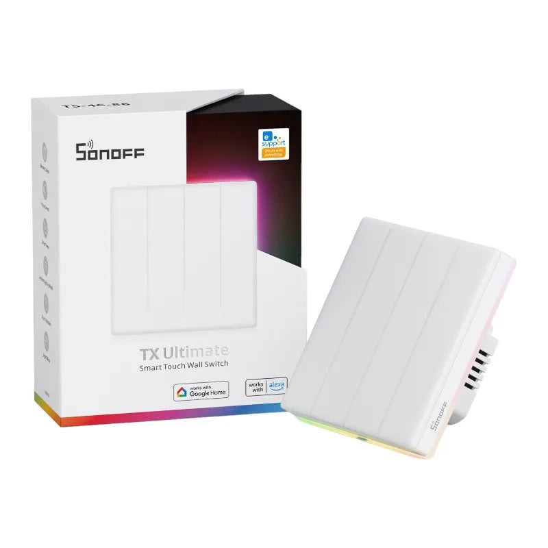 Smart WiFi Touch Wall Switch Sonoff TX T5 4C (4-channel)