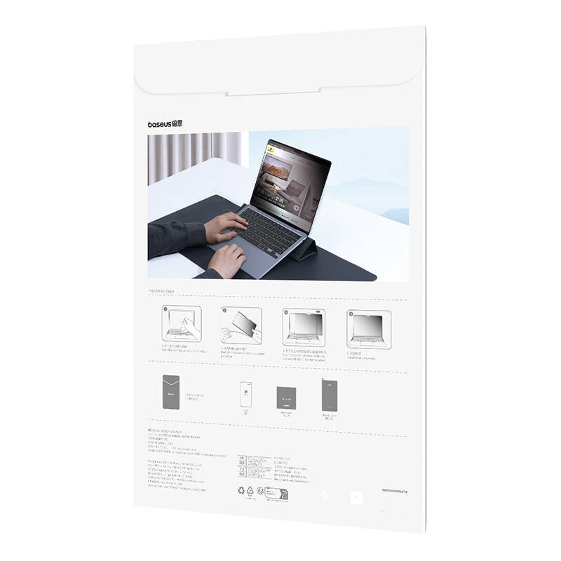 Baseus Magic Drawing magnetic protective privacy overlay for MacBook Air 15.3" (2023/2024) + cleaning kit (transparent)