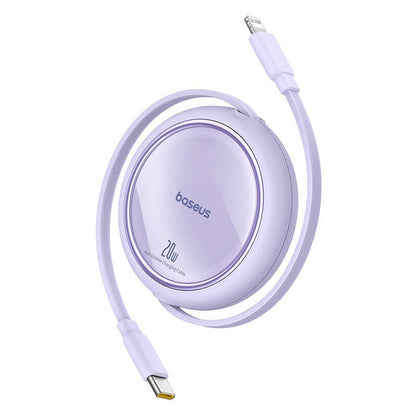 USB Cable Baseus Free2Pull USB-C to iP 20W 1m (purple)