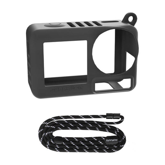 Sunnylife OA5-BHT885-D silicone case with strap for ACTION 5 PRO (black)