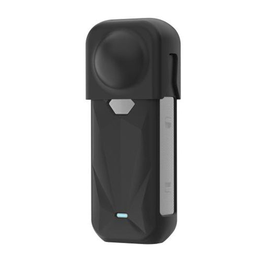 PULUZ silicone protective case with lens cover for Insta360 X5 (black)