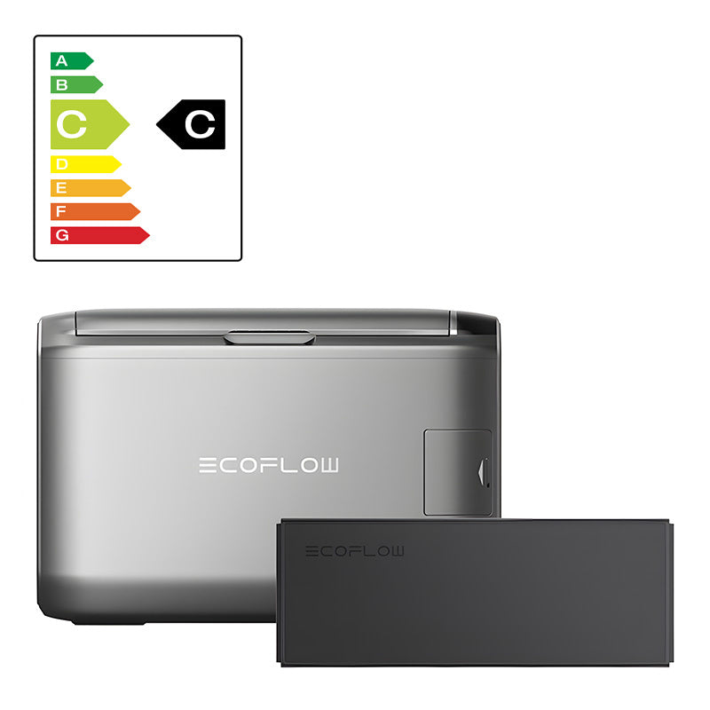 Set: EcoFlow Glacier 45L Portable Refrigerator + 298Wh Battery.