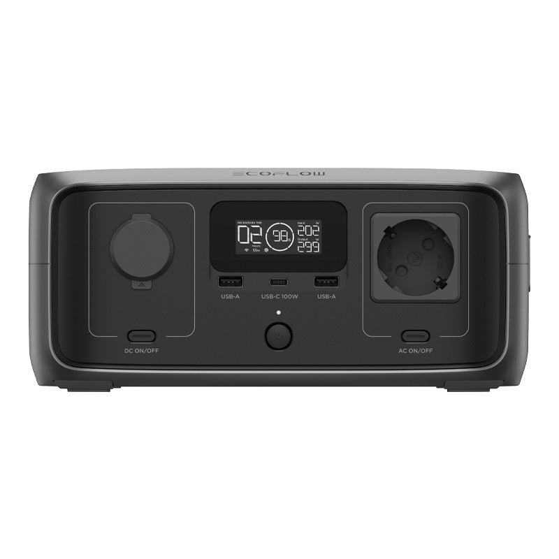 Set: EcoFlow River 3 UPS power station + 110W photovoltaic panel.