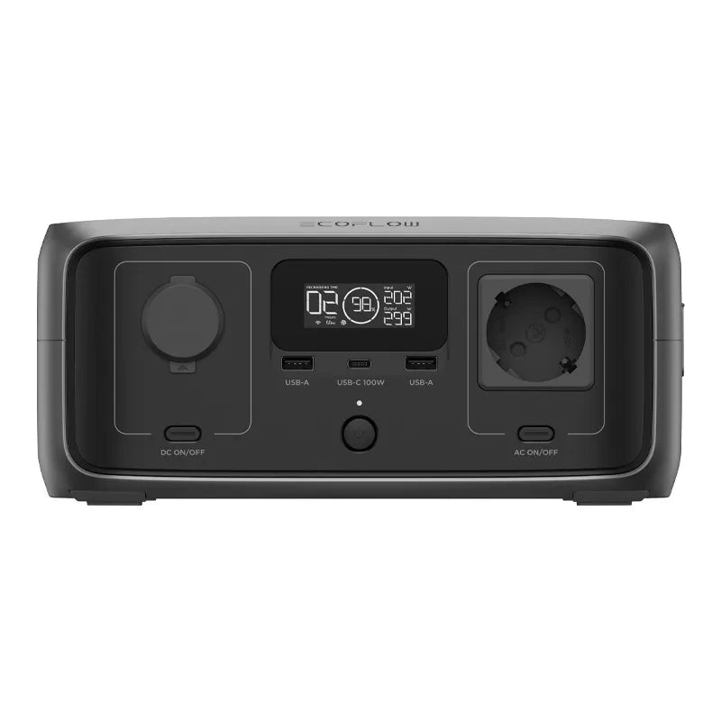 Set: EcoFlow River 3 UPS power station + 160W photovoltaic panel.