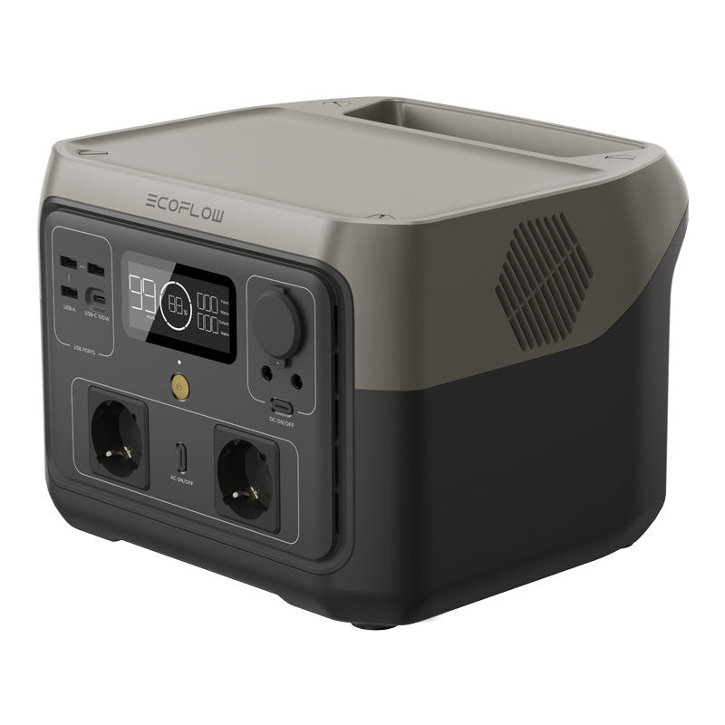 Set: EcoFlow River 2 Max power station + 160W photovoltaic panel.