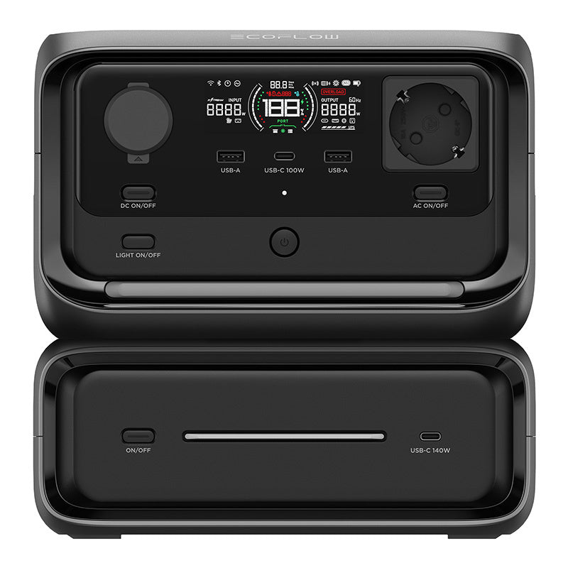 Set: EcoFlow River 3 Max power station + 160W photovoltaic panel.
