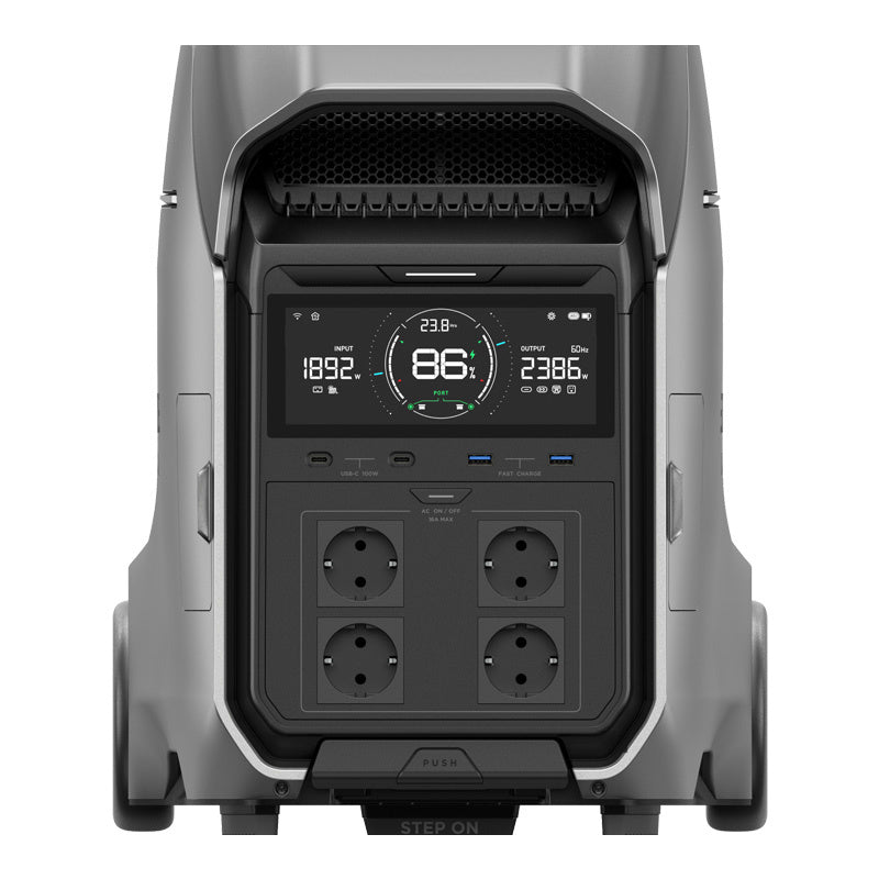 Set: EcoFlow Delta Pro 3 power station + 2x 400W photovoltaic panel.