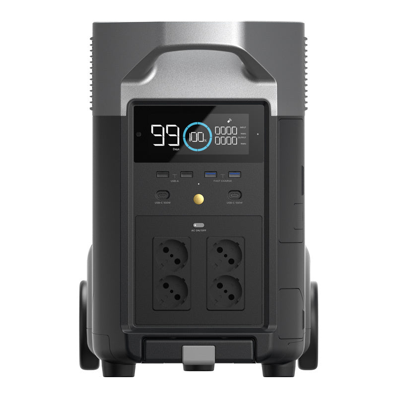 Set: EcoFlow Delta Pro power station + 2x 400W photovoltaic panel.