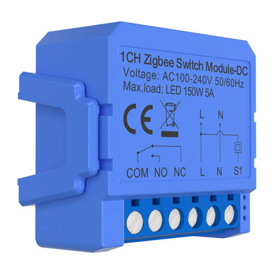 1-channel ZigBee switch module with voltage-free contact Avatto ZWSM16-DC32V-1
