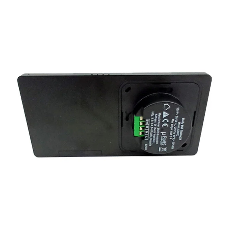 Dual Control Panel Shelly Wall Display X2 WiFi/BLU (black) + BLU H&T