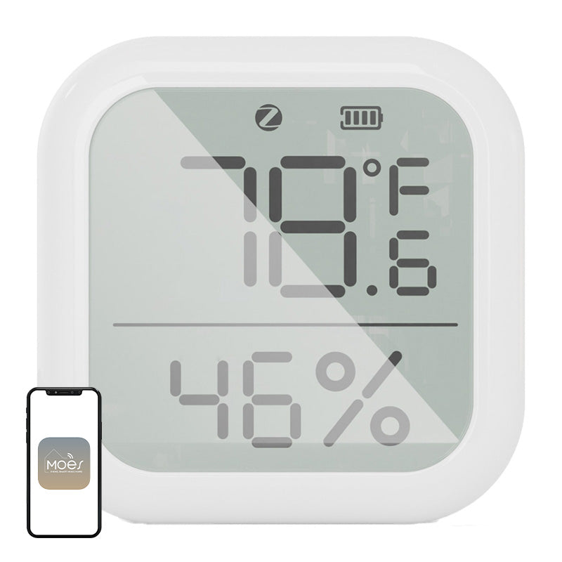 MOES ZSS-KB-TH-LF-C ZigBee LCD Temperature and Humidity Sensor