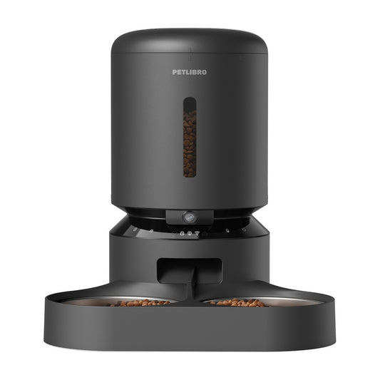 Petlibro Granary camera food dispenser with double bowl, 5L (black)